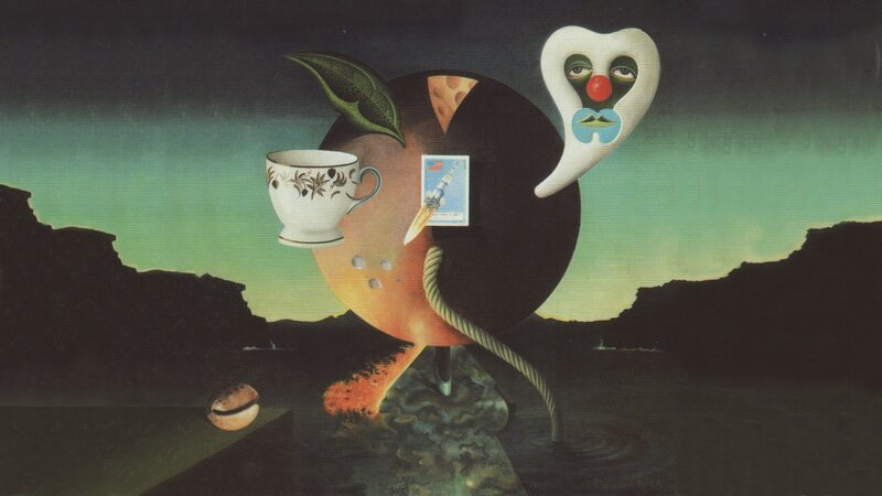 Surrealist Landscape with Objects