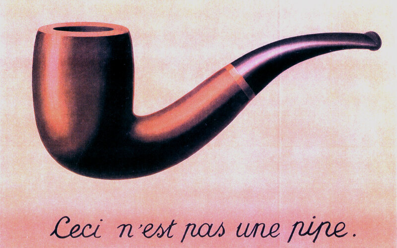 Surrealist pipe painting