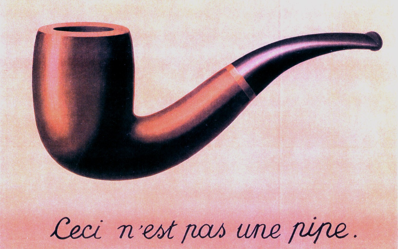Surrealist pipe painting