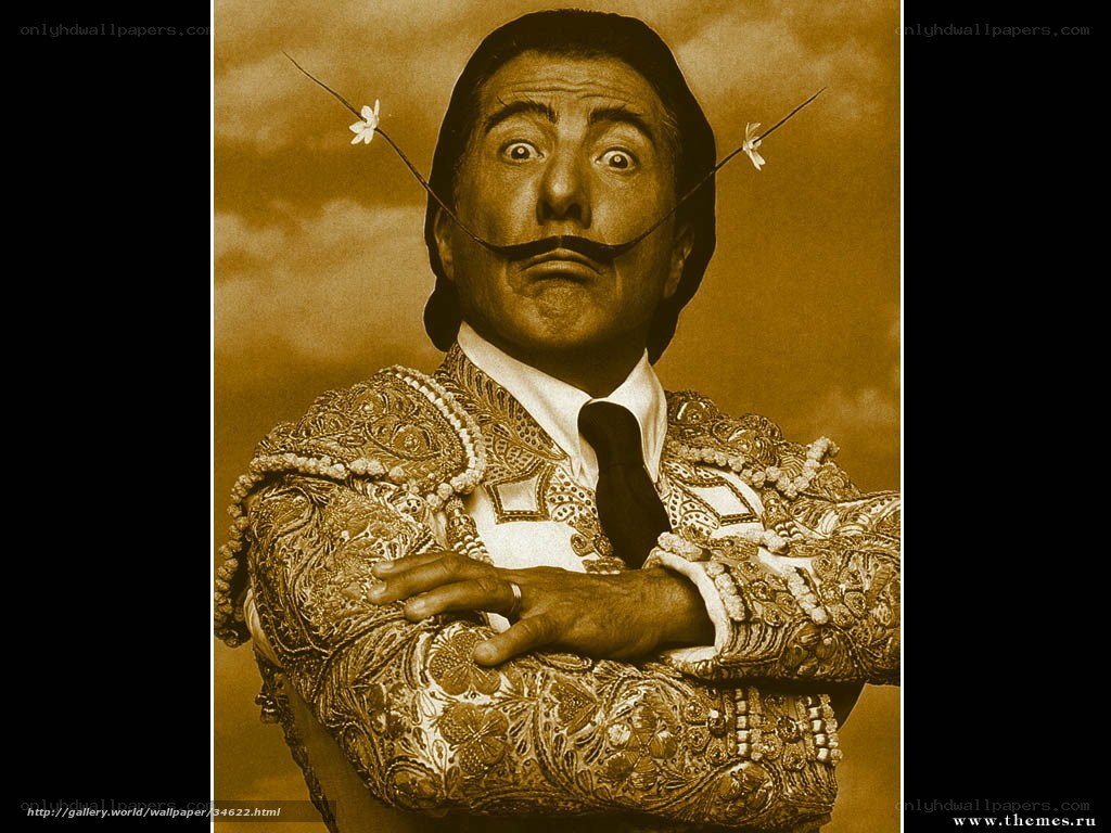 Surrealist portrait of Salvador Dalí