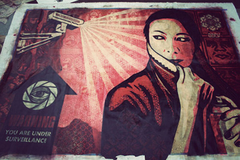 Surveillance Warning Art