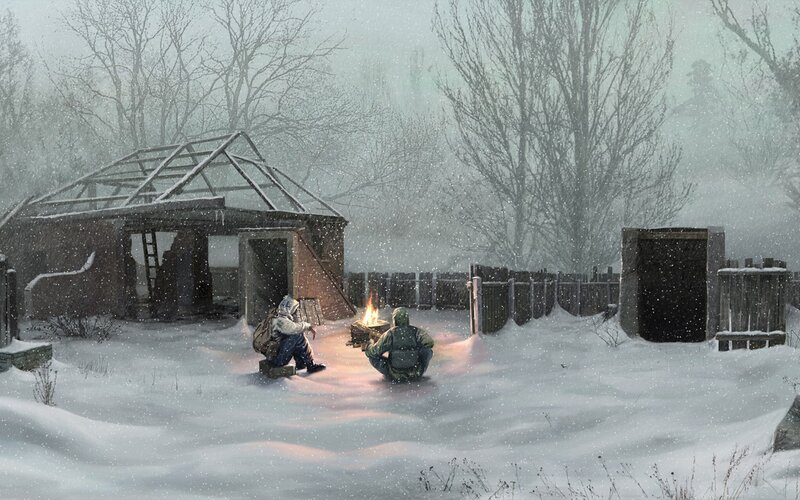 Survivors in a snowy wasteland