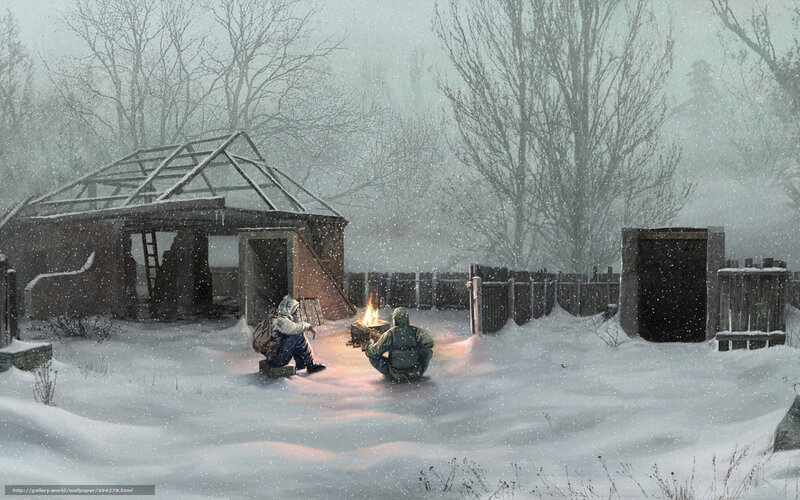 Survivors in a snowy wasteland