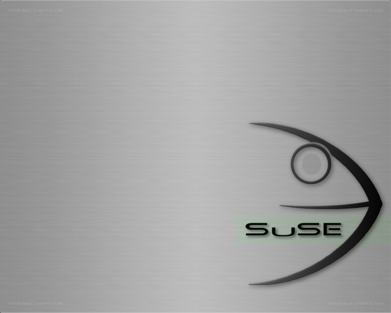 SUSE logo on brushed metal