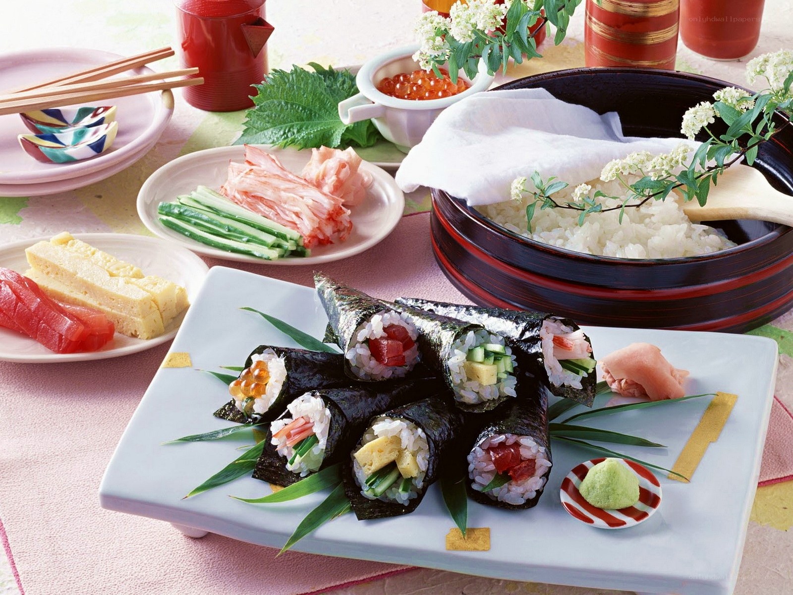 Sushi and Japanese cuisine