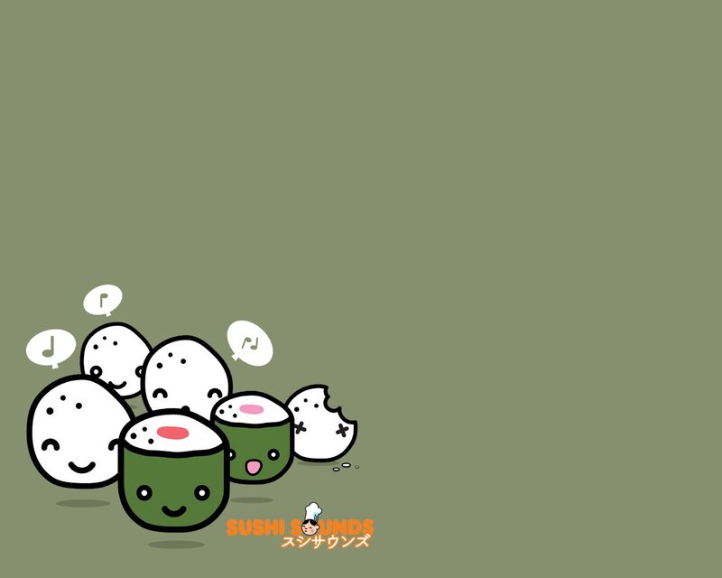 Sushi characters wallpaper