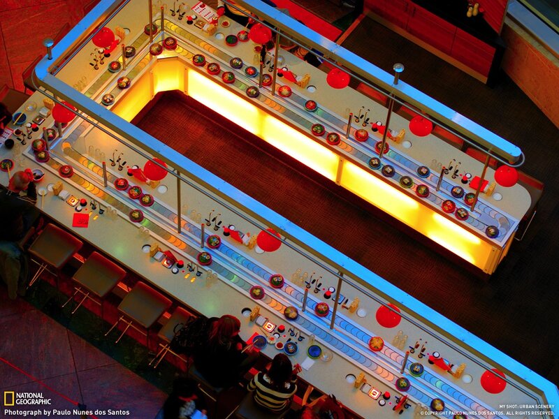 Sushi conveyor belt restaurant