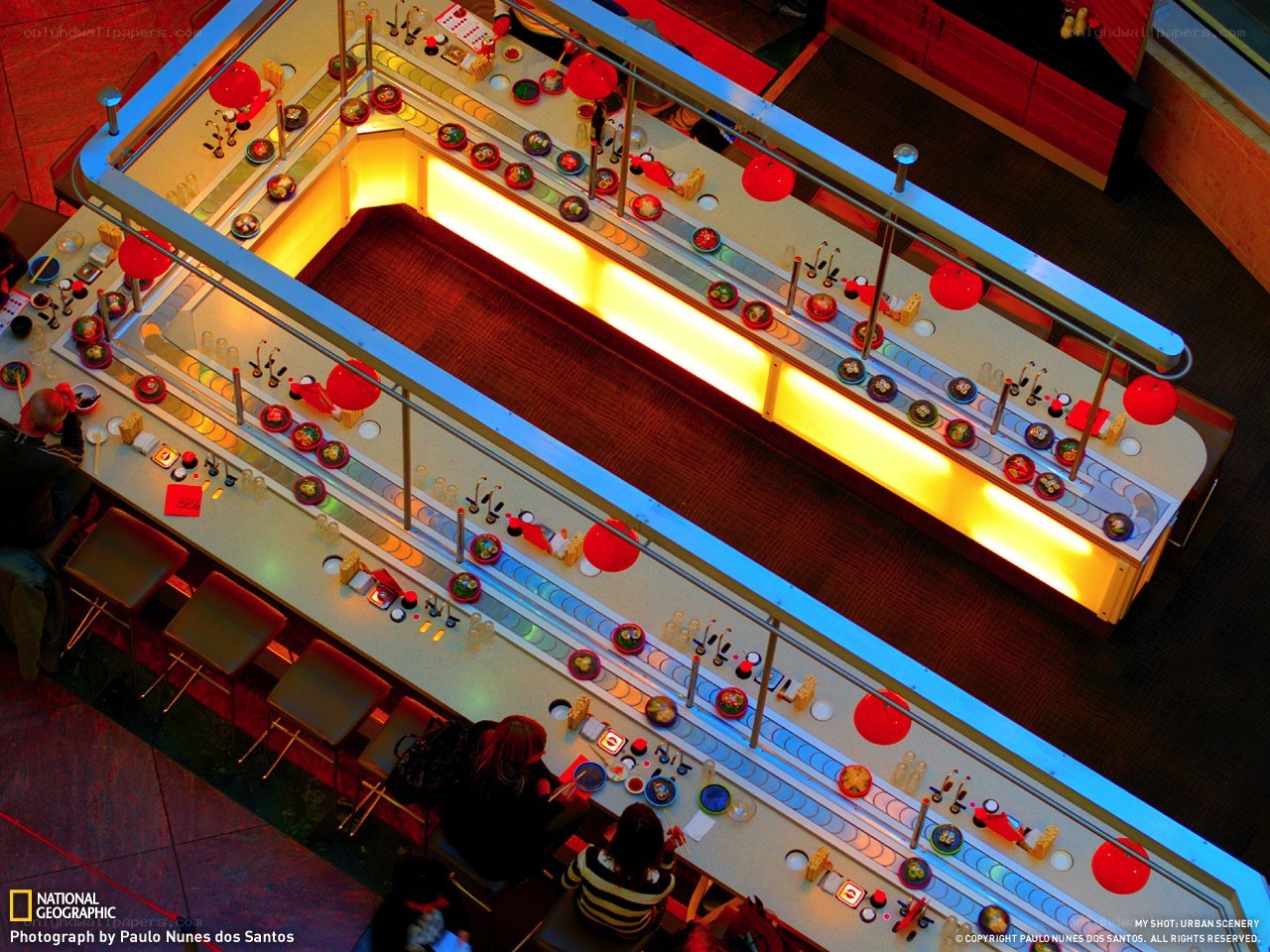 Sushi conveyor belt restaurant