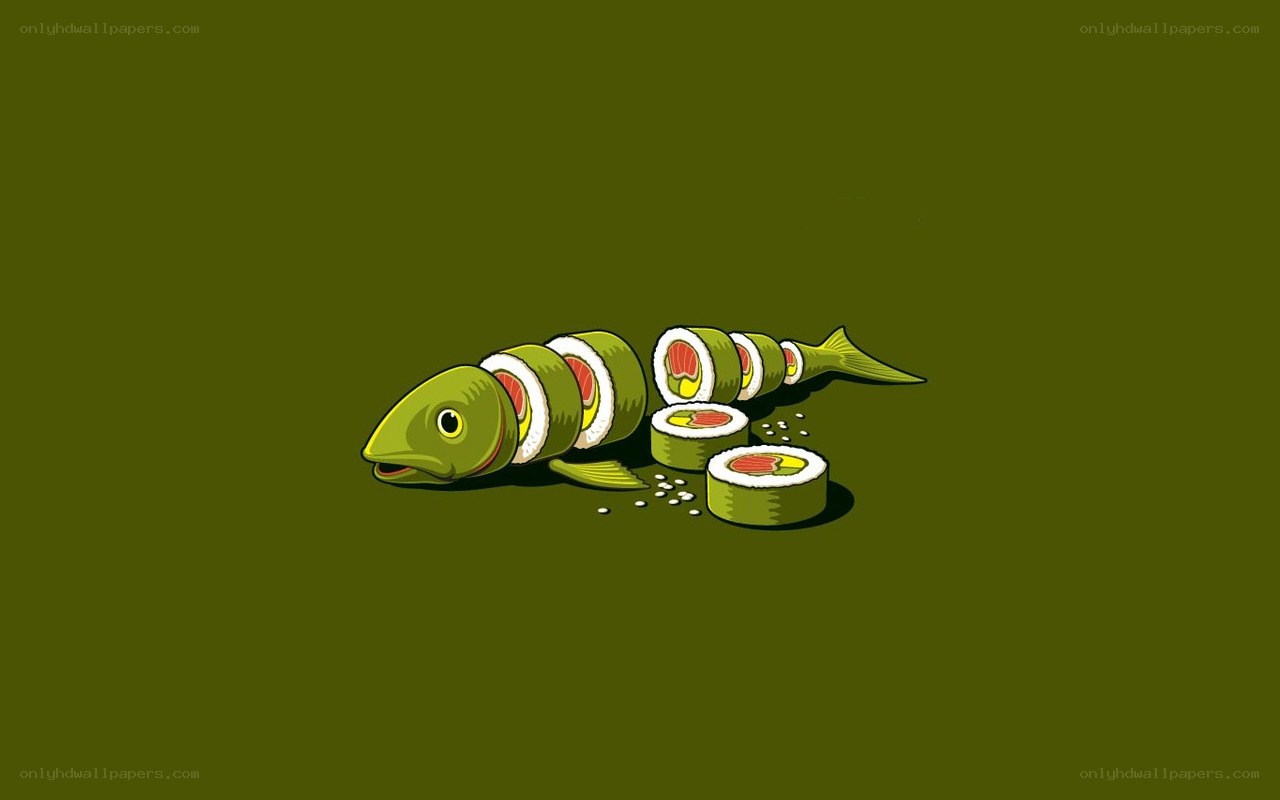 sushi fish illustration