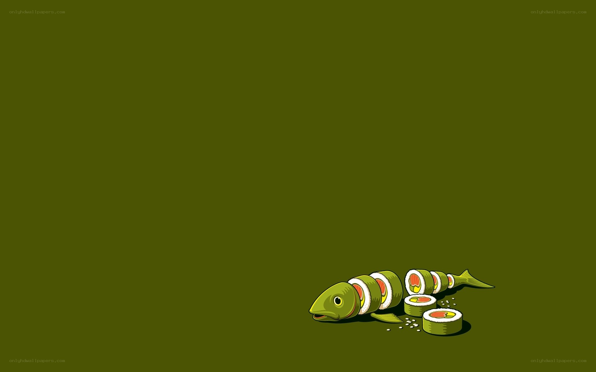 sushi fish illustration