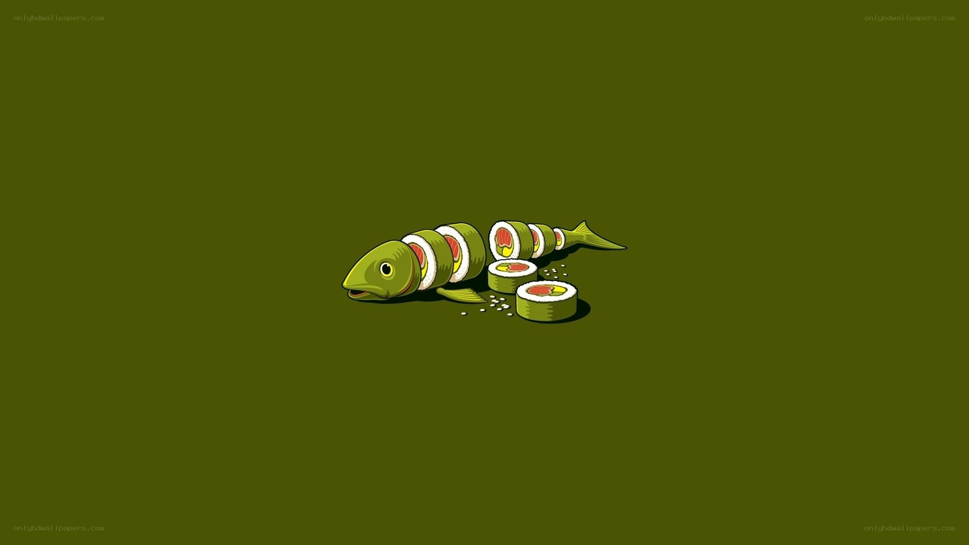sushi fish illustration