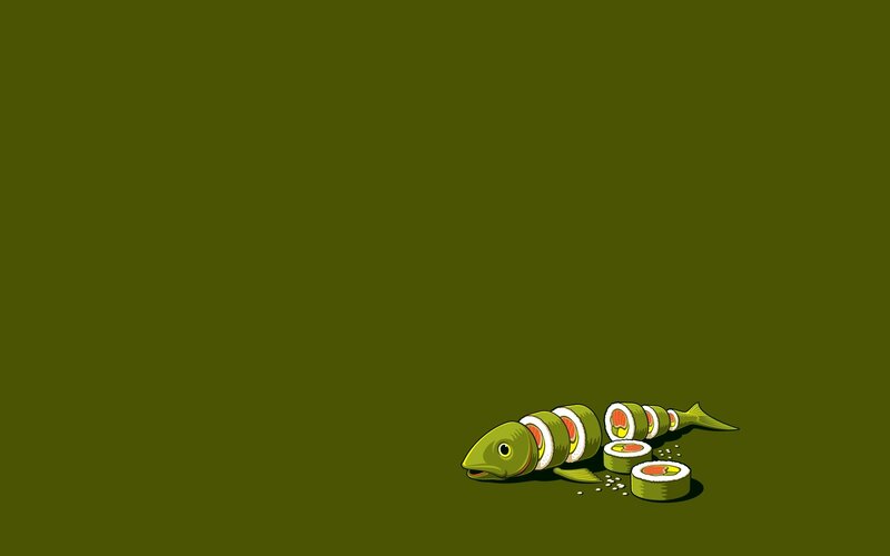 Sushi Fish Roll — Green