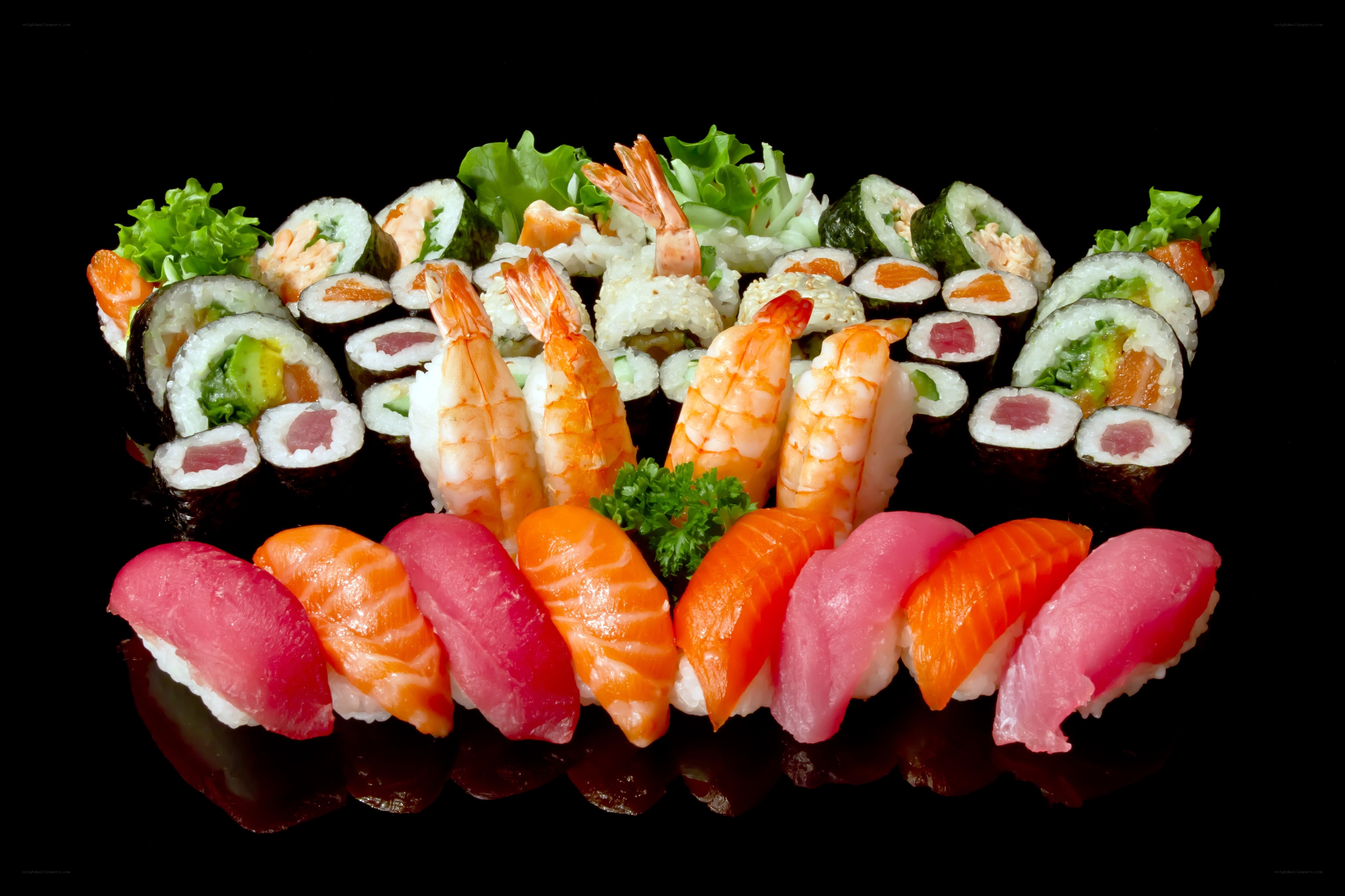 sushi platter assortment