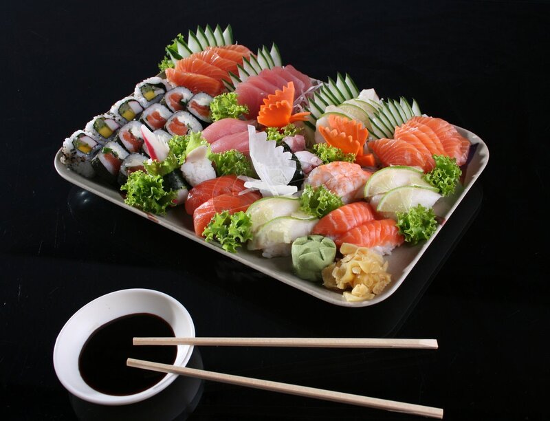 Sushi Platter on Black