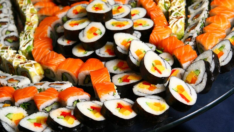 Sushi Platter on Plate