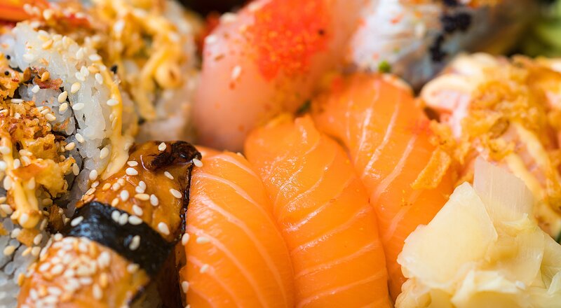 Sushi Platter — Orange, Appetizing