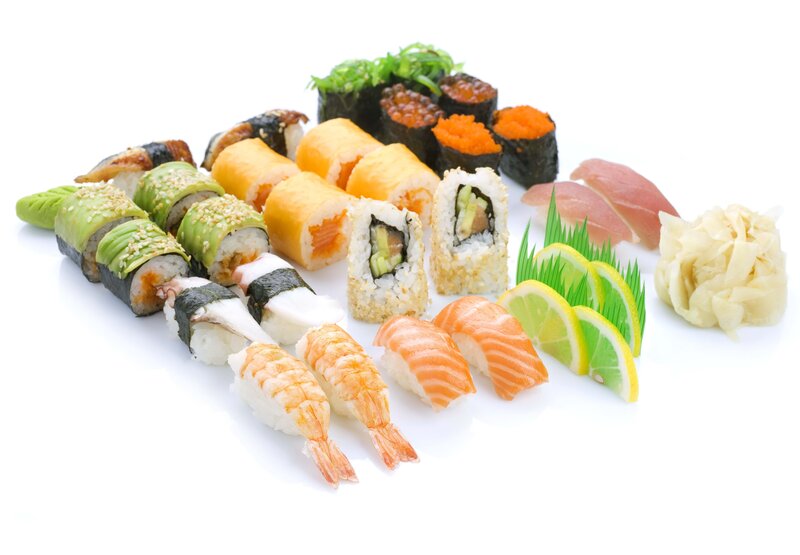 Sushi Platter — White, Clean, Photograph