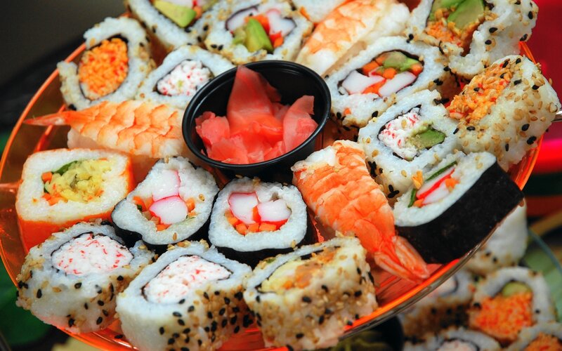 Sushi Platter with Ginger