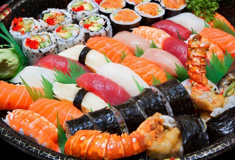 Sushi Platter with Lobster — Black