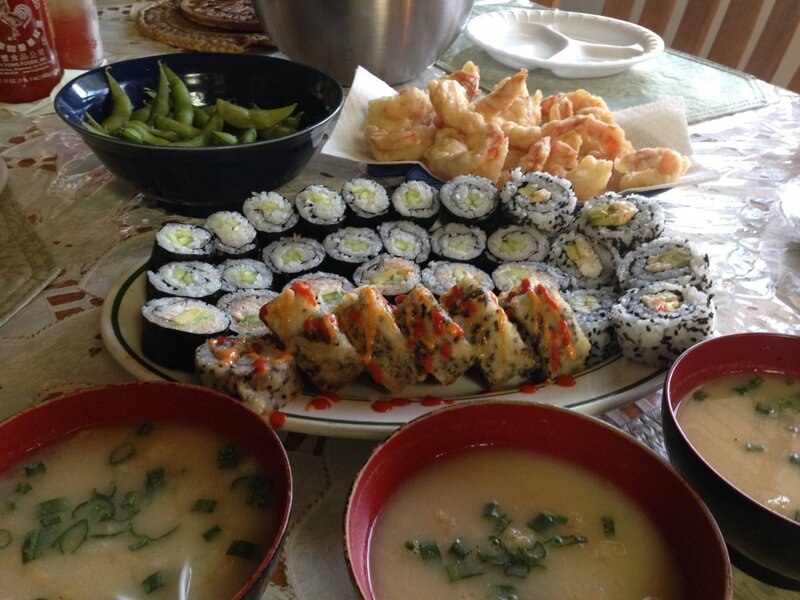 Sushi Platter with Soup