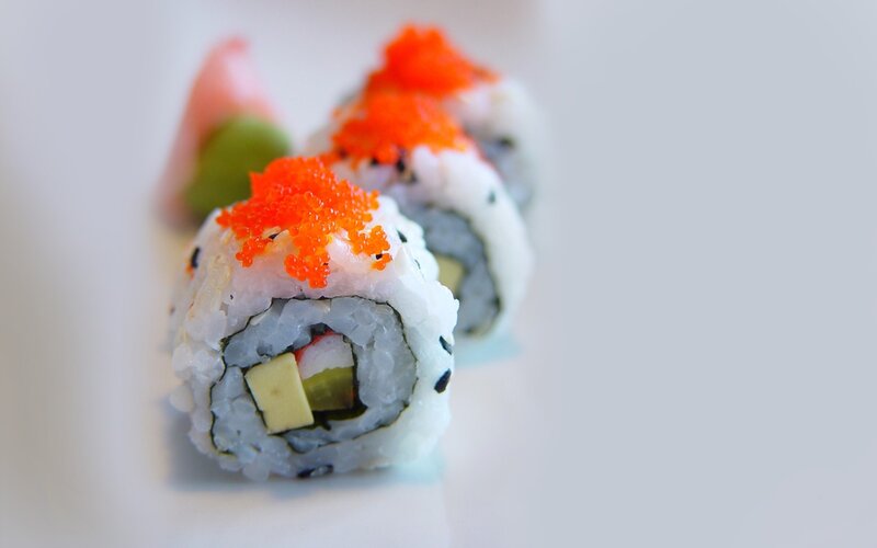 Sushi Roll with Roe