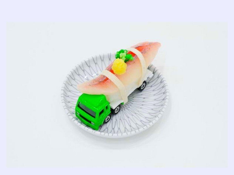 Sushi shaped like a truck