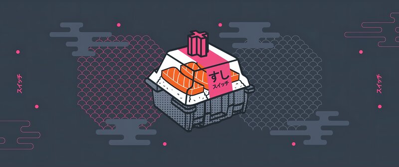 Sushi-themed Keyboard Switch
