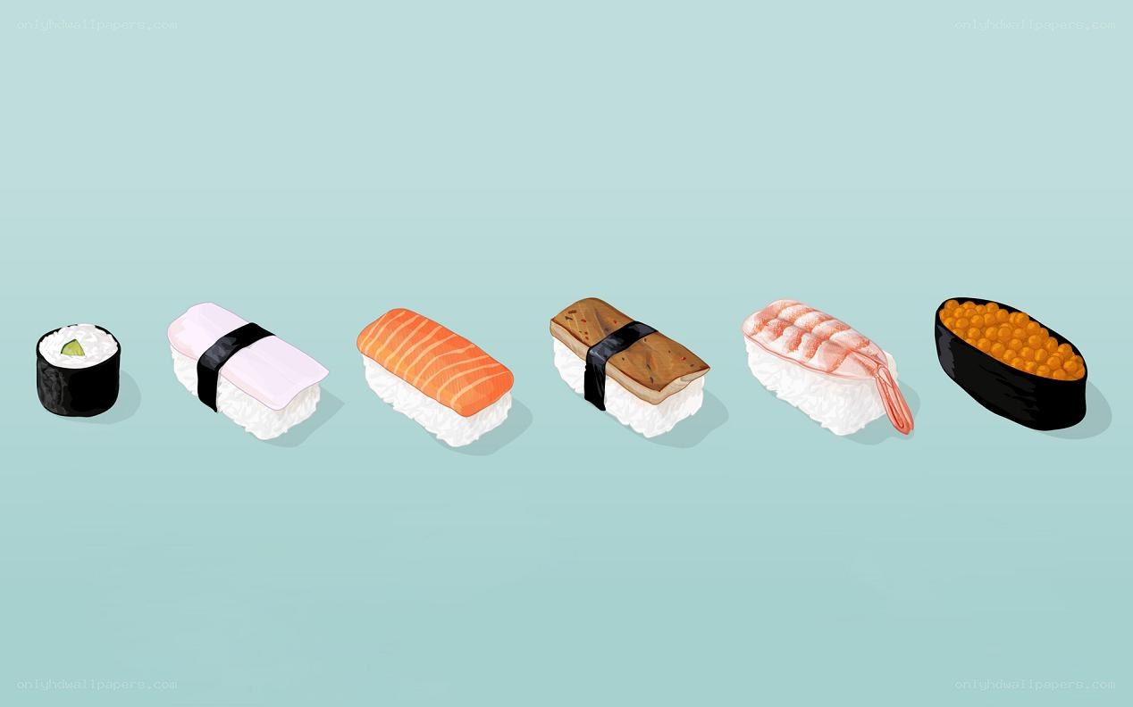 sushi variety illustration