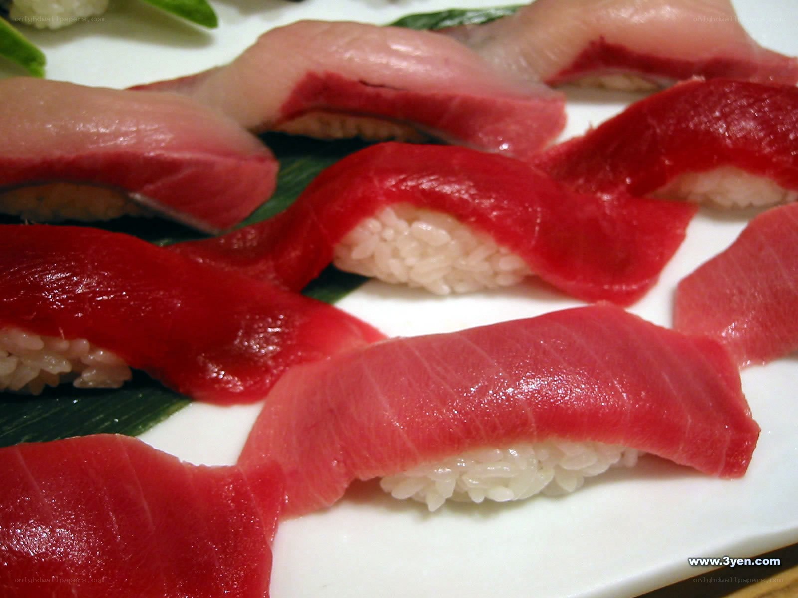 sushi with tuna and other fish