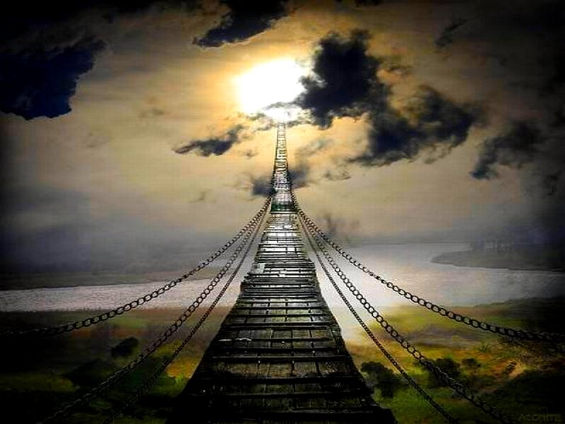 Suspended Bridge to Light
