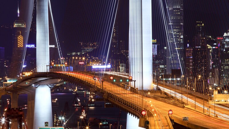 Suspended Cable-stayed Bridge — Black