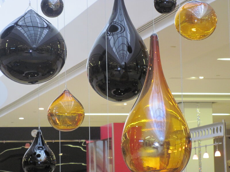 Suspended Glass Sculptures