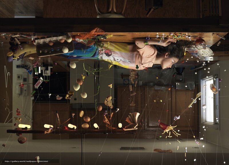 Suspended kitchen chaos