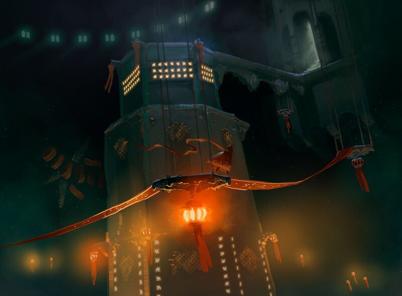 Suspended Lantern Structure