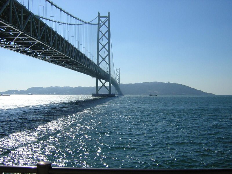 suspension bridge over the sea