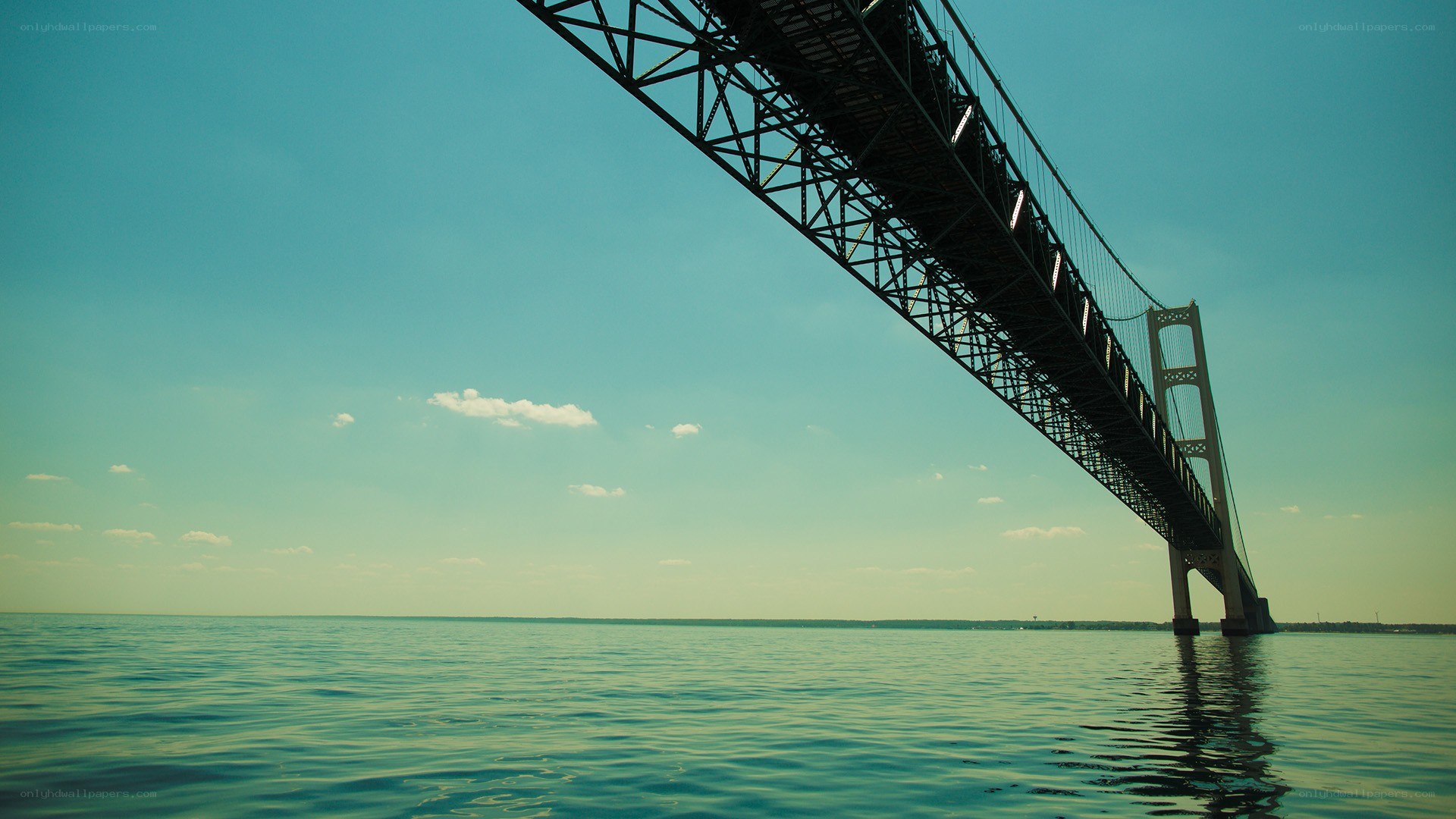 suspension bridge over water