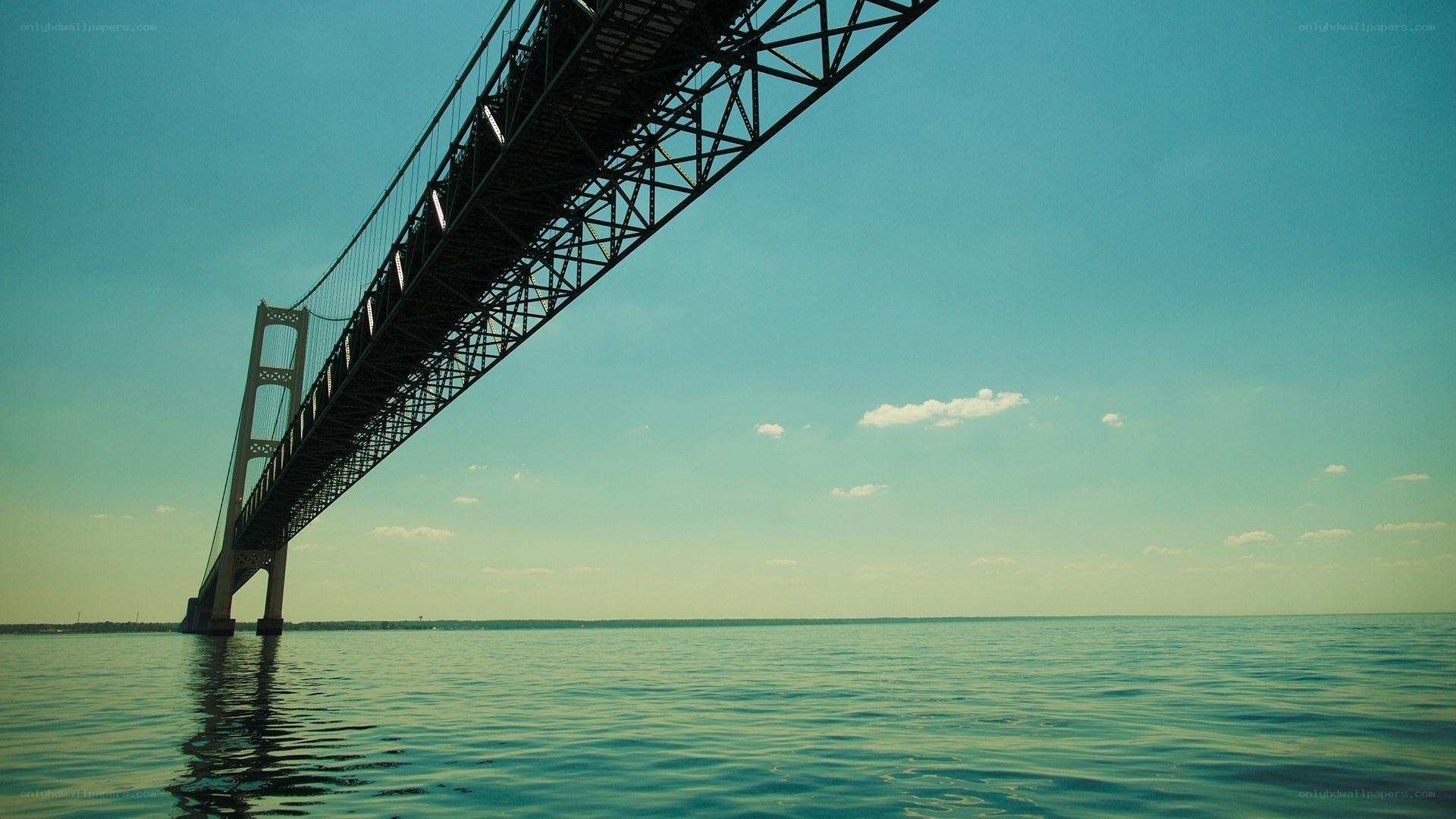 suspension bridge over water