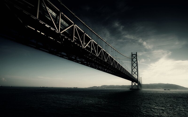 suspension bridge over water