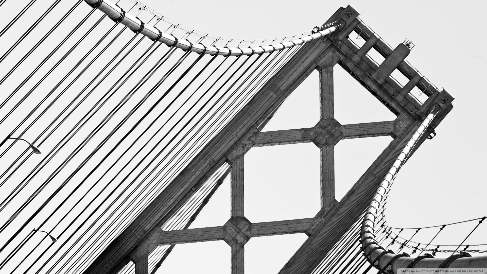 suspension bridge tower detail