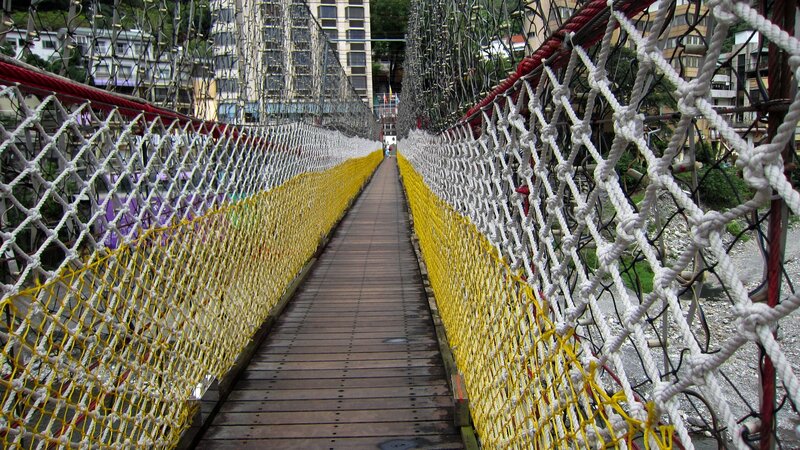 Suspension Bridge Walkway — White
