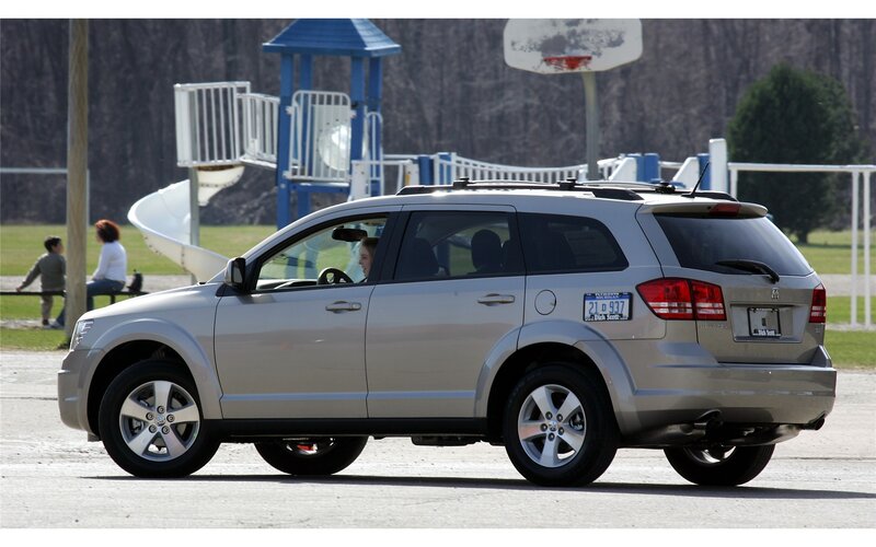SUV at a park playground