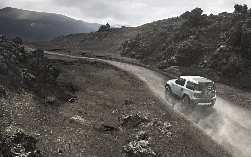 SUV on a rugged dirt road