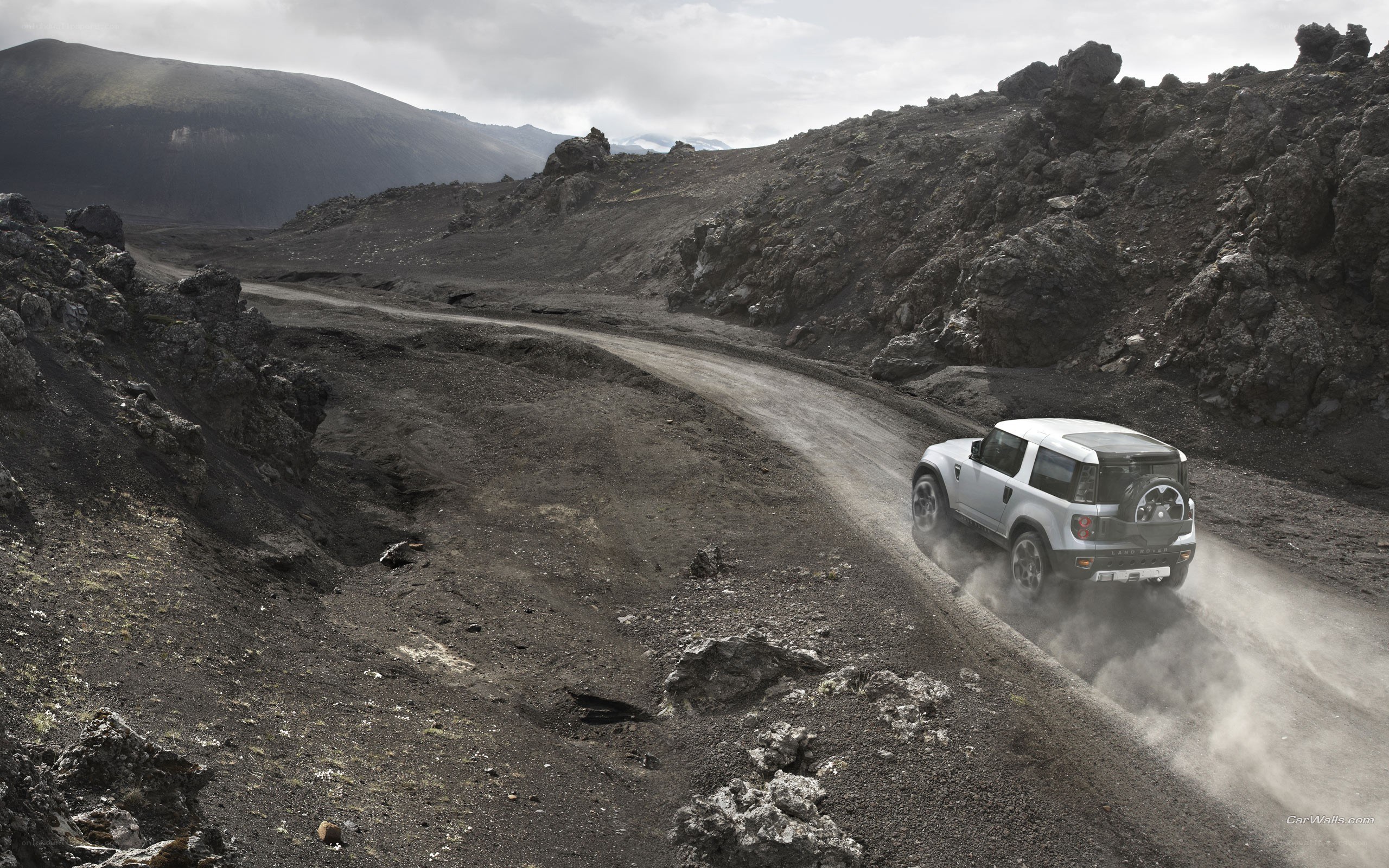 SUV on a rugged dirt road