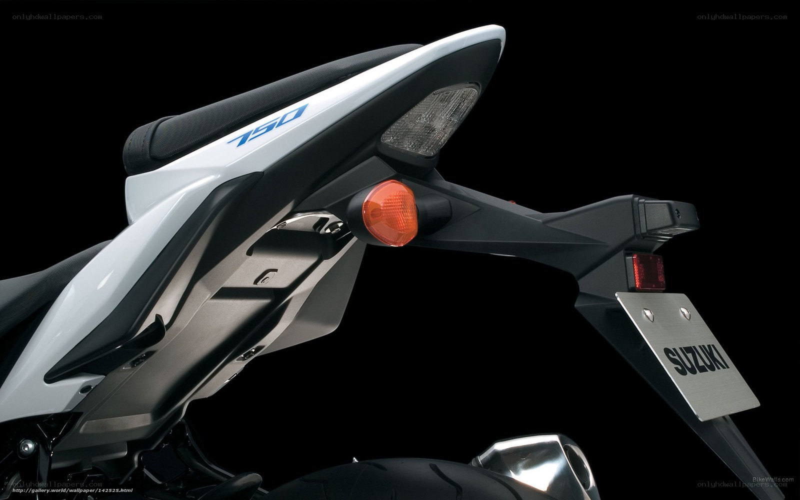 Suzuki 750 motorcycle rear