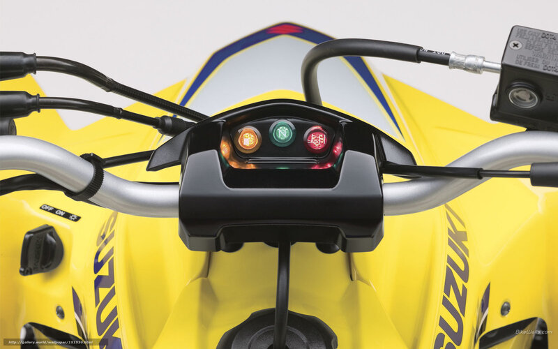 Suzuki ATV dashboard close-up