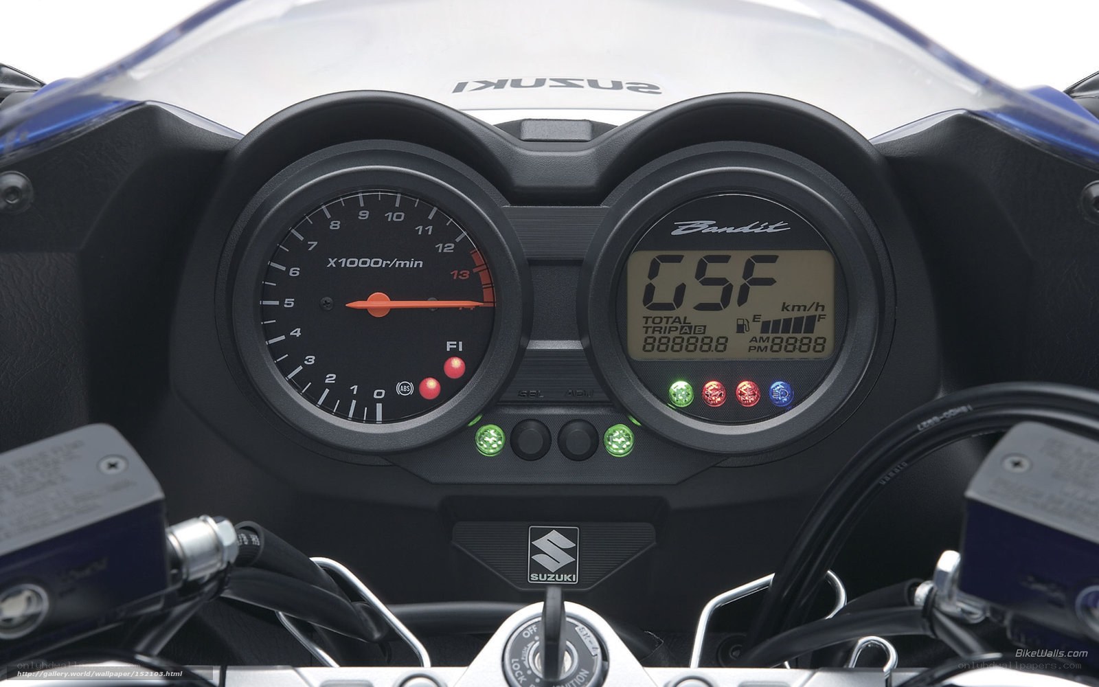 Suzuki Bandit motorcycle dashboard