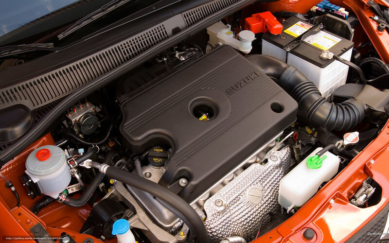 Suzuki engine compartment