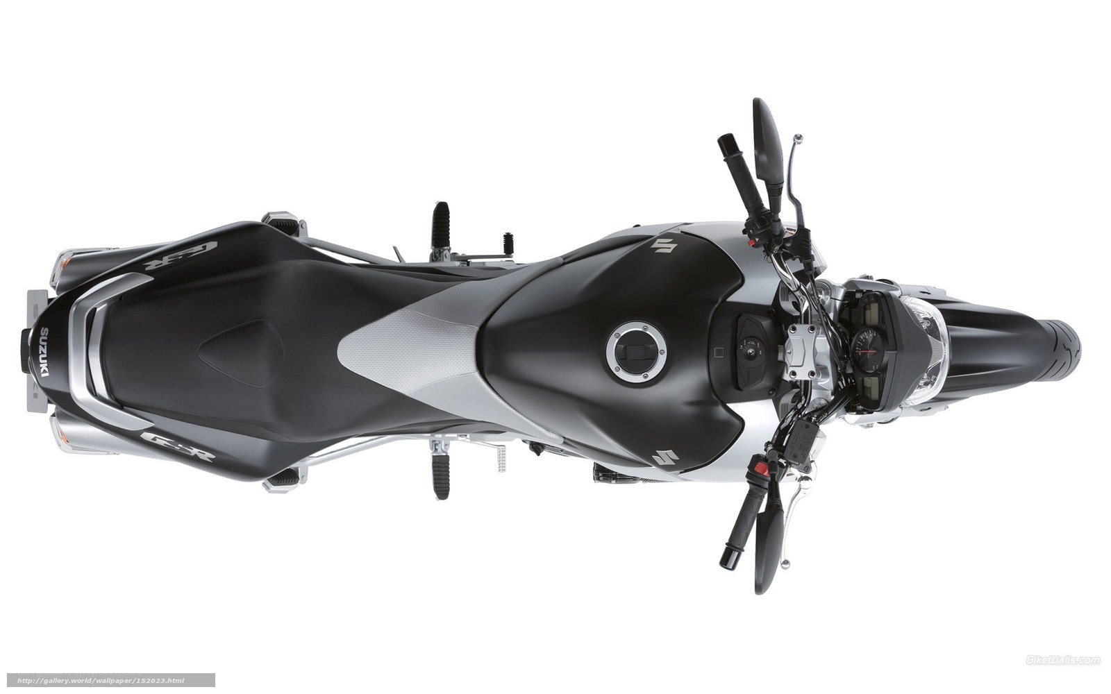 Suzuki GSR motorcycle top view
