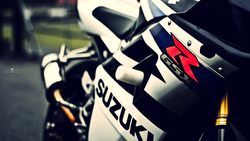 Suzuki GSX motorcycle close-up