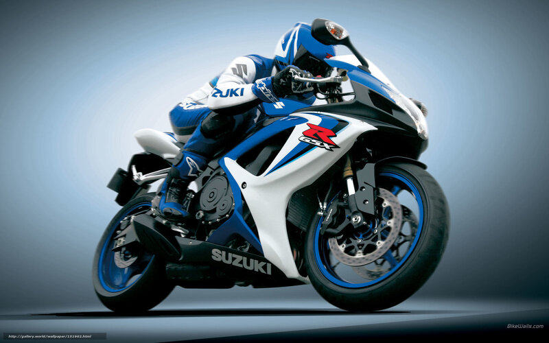 Suzuki GSX-R motorcycle in motion